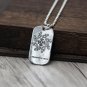 Chrome Hearts Dog Tag-S925 Sterling Silver Retro Punk style Cross Flower Pendant