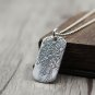 Chrome Hearts Dog Tag-S925 Sterling Silver Retro Punk style Horseshoe letter Cross Pendant