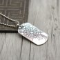 Chrome Hearts Dog Tag-S925 Sterling Silver Retro Punk style Horseshoe letter Cross Pendant