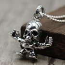Chrome Hearts Pendant-S925 Sterling Silver Retro Punk style Skull handcrafted Pendant（big）