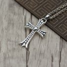 Chrome Hearts Silver jewelry-S925 Sterling Silver Retro Punk style Inlaid Zircon Pendant