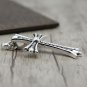 Chrome Hearts Silver jewelry-S925 Sterling Silver Retro Punk style Inlaid Zircon Pendant