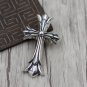 Chrome Hearts Pendant-S925 Sterling Silver Handmade Double cross Pendant