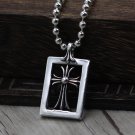 Chrome Hearts Pendant-S925 Sterling Silver Hand made personalized hollowed Cross Pendant