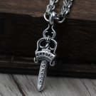 Chrome Hearts Pendant-S925 Sterling Silver Handmade hip-hop punk style dagger Pendant