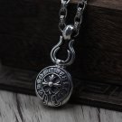 Chrome Hearts Pendant-S925 Sterling Silver Hand made retro cross horseshoe Logo Pendant