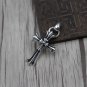 Chrome Hearts Pendant-S925 Sterling Silver Hand made retro Double Cross Pendant