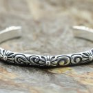 Chrome Hearts Bracelet-S925 Sterling Silver Hand made Retro punk style cross vines Bracelet
