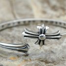 Chrome Hearts Bracelet-S925 Sterling Silver Hand made Retro punk style cross lovers Bracelet
