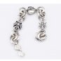 Chrome Hearts Bracelet-S925 Sterling Silver Retro Love Cross lovers Bracelet