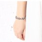 Chrome Hearts Bracelet-S925 Sterling Silver Retro Love Cross lovers Bracelet