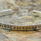 Chrome Hearts Bracelet-S925 Sterling Silver Hand made Retro classic letter Bracelet