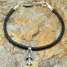 Chrome Hearts Bracelet-Rock retro fashion style leather string Cross Bracelet