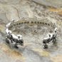 Chrome Hearts Bracelet-S925 Sterling Silver Hand made Rock cross lovers Bracelet
