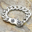 Chrome Hearts Bracelet-S925 Sterling Silver Handmade Retro rock Cross Bracelet