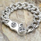Chrome Hearts Bracelet-S925 Sterling Silver Handmade Retro rock style Cross Bracelet