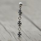 Chrome Hearts three TINY E Cross Earring S925 Sterling Silver Earring jewellery
