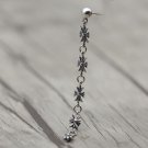 Chrome Hearts Five TINY E Cross Earring S925 Sterling Silver Earring jewellery