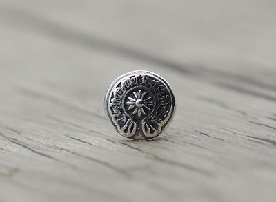 Chrome Hearts Retro rock cross pattern chapter  Earring S925 Sterling Silver Earring - Handmade