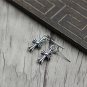 Chrome Hearts Retro baby fat Cross Earrings S925 Sterling Silver Earring jewellery - Handmade