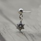 Chrome Hearts Retro Six star awn pendant Earring S925 Sterling Silver Earring jewellery - Handmade