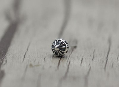 Chrome Hearts Handmade Cross sphere Earring S925 Sterling Silver Earring jewellery - free shipping