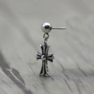 Chrome Hearts Small Cross Pendant Earring S925 Sterling Silver Earring jewellery - free shipping