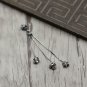 Chrome Hearts Multielement fringed jojo Earring S925 Sterling Silver Earring - Handmade jewellery