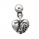 Chrome Hearts Retro Heart Pendant Earring S925 Sterling Silver Earring - Handmade jewellery