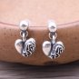 Chrome Hearts Retro Heart Pendant Earring S925 Sterling Silver Earring - Handmade jewellery