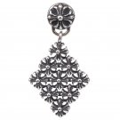 Chrome Hearts Cross prism Pendant Earring S925 Sterling Silver Earring - Handmade jewellery