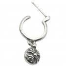 Chrome Hearts Cross Ball Earring S925 Sterling Silver Earring - Handmade jewellery