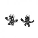 Chrome Hearts Punk style Skull Earring S925 Sterling Silver Earring - Handmade jewellery