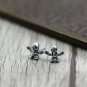 Chrome Hearts Punk style Skull Earring S925 Sterling Silver Earring - Handmade jewellery