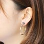 Chrome Hearts Circular cross flower Earring S925 Sterling Silver Earring - Handmade jewellery
