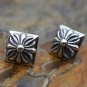 Chrome Hearts Retro cross Pyramid Earring S925 Sterling Silver Earring - Handmade jewellery