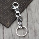 Chrome Hearts Retro cross flower Key buckle S925 Sterling Silver bag Hanging jewelry