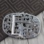 Punk style Multiple crosses belt buckle S925 Sterling Silver  Chrome Hearts jewelry