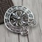 S925 Sterling Silver Chrome Hearts jewelry Punk style Cross horse horseshoe logo belt buckle