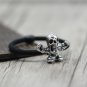 S925 Sterling Silver Retro skeleton head, lady hair band