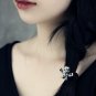 S925 Sterling Silver Retro skeleton head, lady hair band