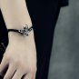 S925 Sterling Silver Retro skeleton head, lady hair band