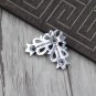 S925 Sterling Silver Retro rock cross Brooch Chrome Hearts Brooch jewelry
