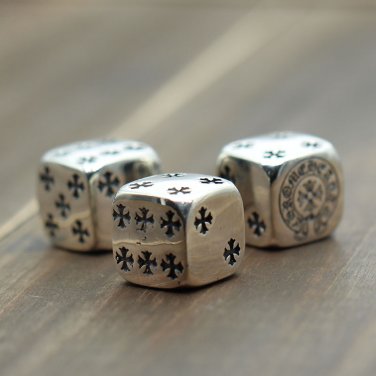 Chrome Hearts Sterling Silver Logo Dice QZH0N42OVB000