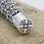 S925 Sterling Silver Hollow out Cross Rechargeable lighter Chrome Hearts Lighter jewelry