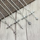 Chrome Hearts Cross Pendant-S925 Sterling Silver Retro rock punk Six awn star Pendant