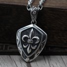 Chrome Hearts ship's anchor Pendant-S925 Sterling Silver Retro rock punk shield Pendant