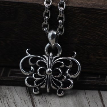 Chrome Hearts Butterfly Pendant-S925 Sterling Silver Retro rock