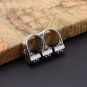 Chrome Hearts Double cross opening ring Ring S925 Sterling Silver Cross ring