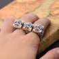 Chrome Hearts Double cross opening ring Ring S925 Sterling Silver Cross ring